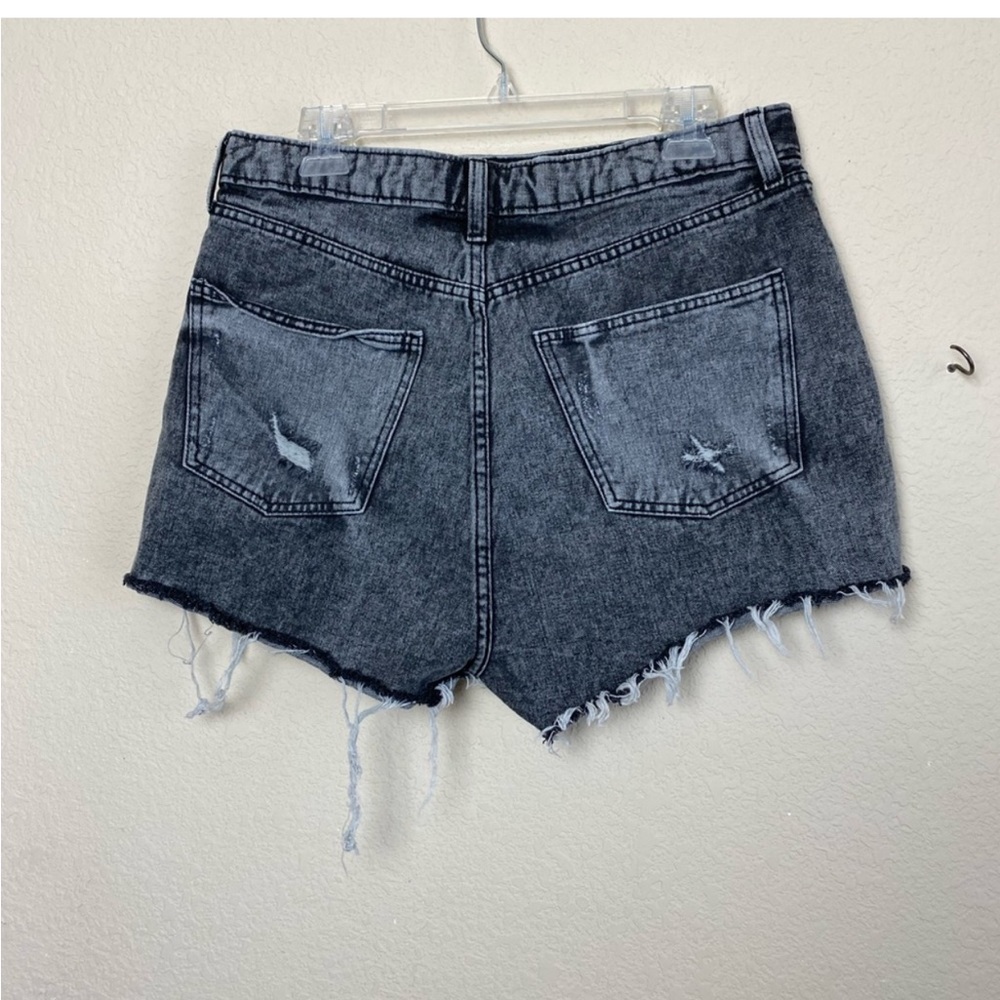 Wild Fable Highest Rise Cut Off Button Fly Jean Shorts Gray Size 14 - Picture 6 of 15